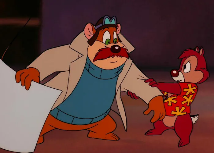 Monterey Jack being pulled by Dale 