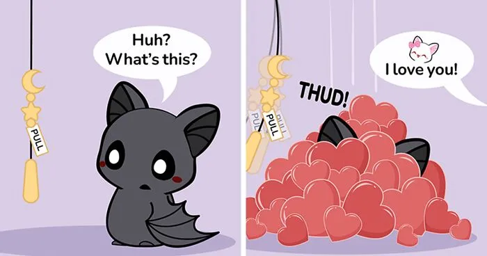 I Make Wholesome Comics Featuring The Life Of A Cute Bat Couple (20 New Pics)
