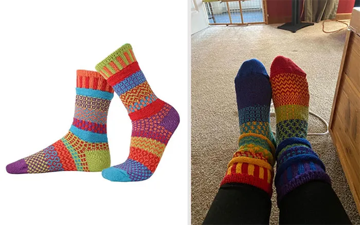 Step Out Of Your Comfort Zone And Let Your Feet Have Some Fun With Mismatched Colorful Socks! Add A Dose Of Spontaneity And Colors To Your Everyday Life