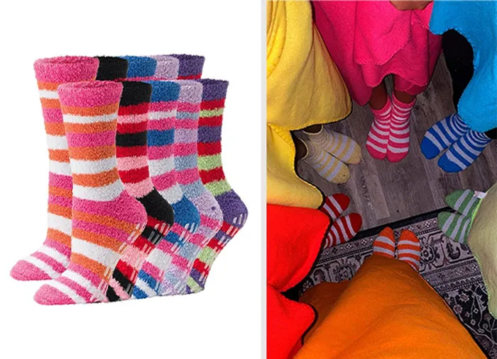 Experience The Ultimate Winter Coziness With Our Non-Slip Warm Cozy Winter Socks! These Socks Are Like A Warm Hug For Your Feet, Complete With Non-Slip Magic, Making Them Perfect For Lounging