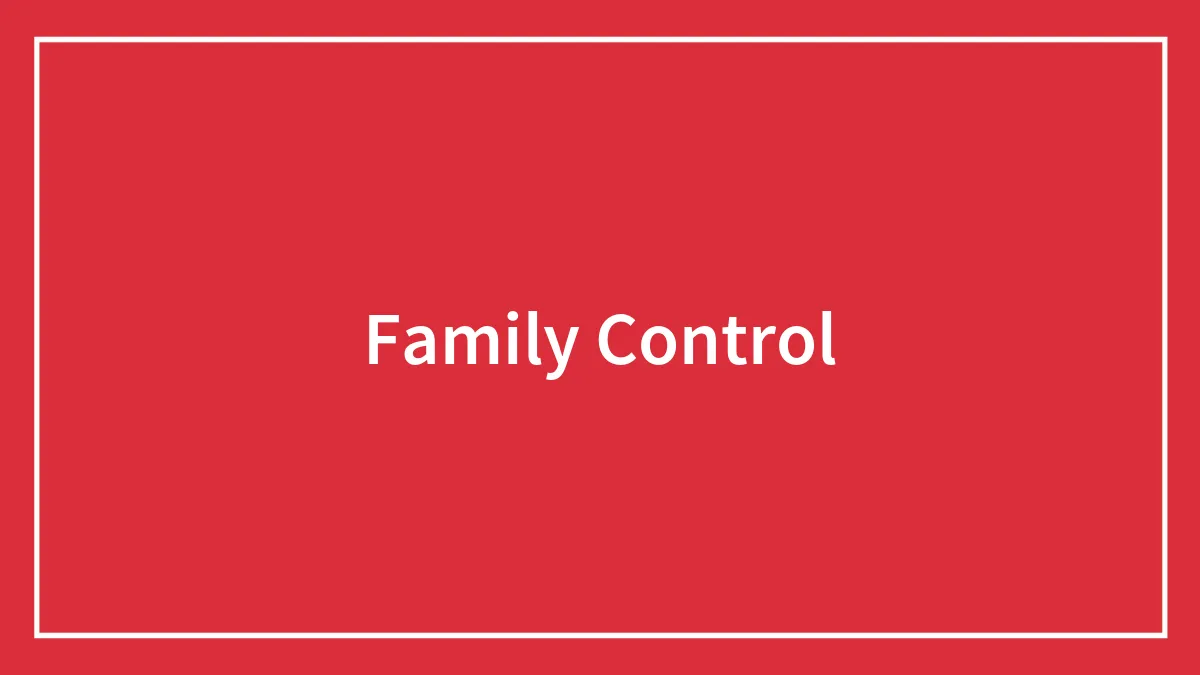 Family Control