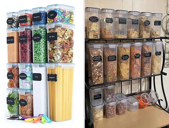 Chef's Path Premium Pasta Containers: These are the ultimate airtight storage solutions you need for all sizes of dry foods and liquids.