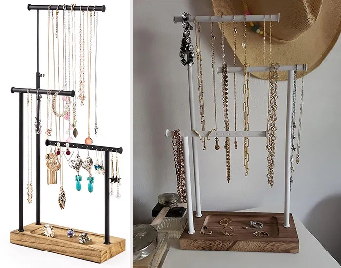 SRIWATANA Jewelry Organizer Stand: For tangle-free, decorative, and ample storage of your precious accessories and adding an elegant touch to your space.