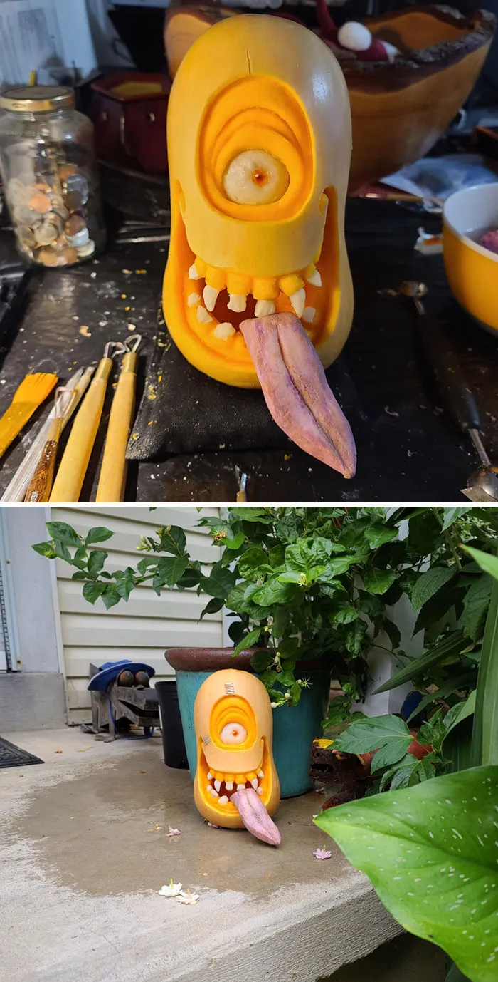 1st Butternut Squash Carving