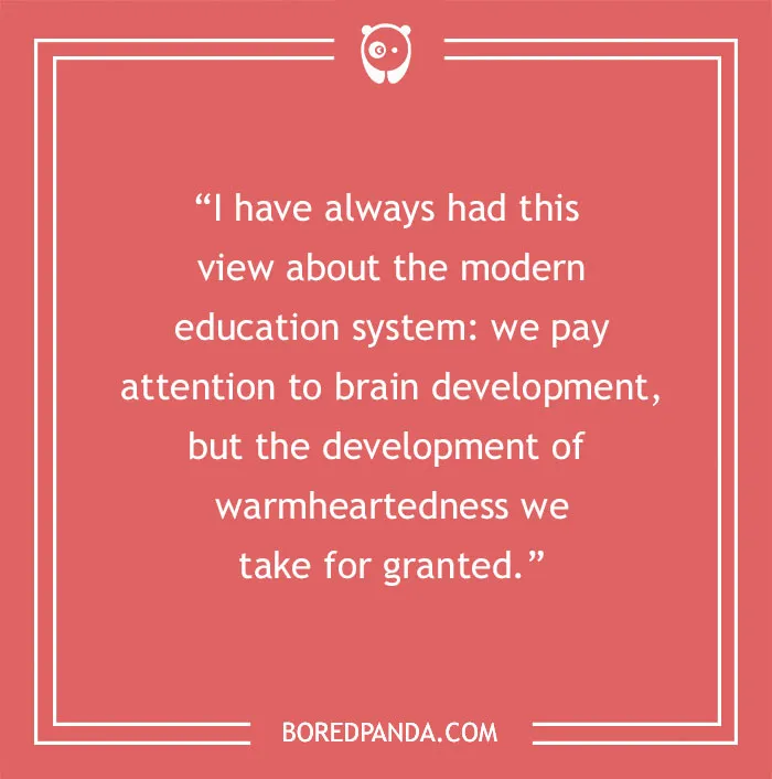 Dalai Lama quote about modern education system