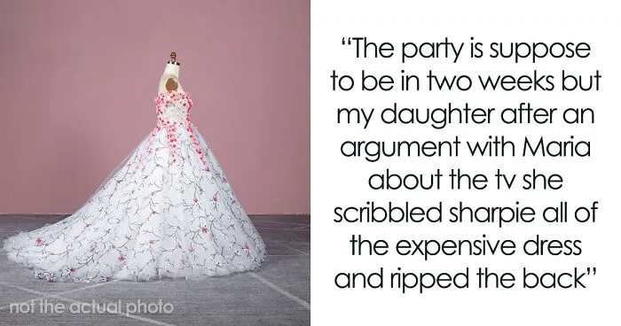 Teen Destroys Stepsister's Expensive Dress Out Of Petty Jealousy, Mom Makes It A Teaching Moment