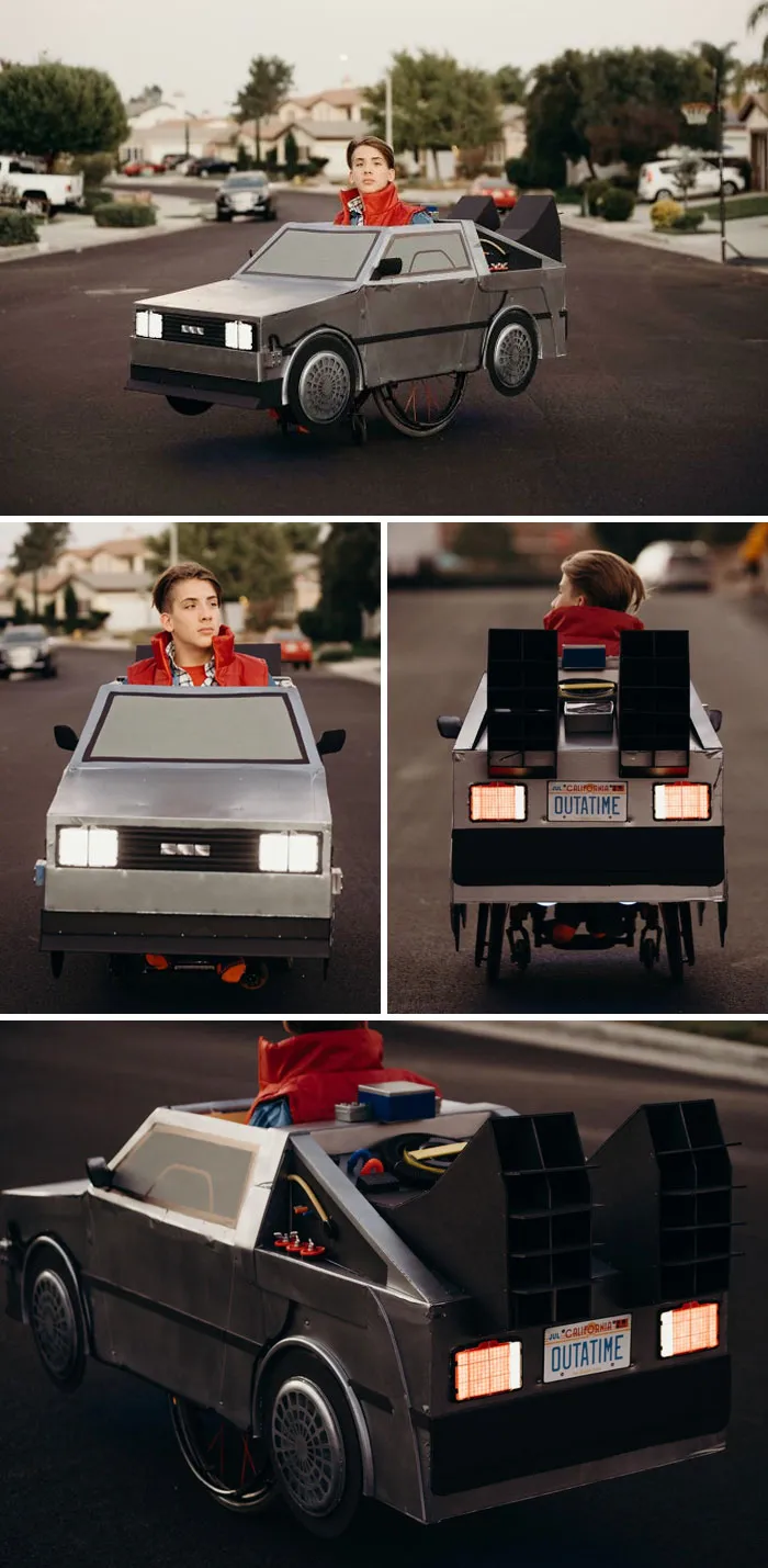 Jeremy’s Back To The Future DeLorean Wheelchair Costume - Halloween 2020