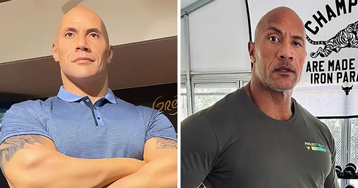 Internet Is Split After French Museum Unveils A Brand New Dwayne 'The Rock' Johnson Wax Figure