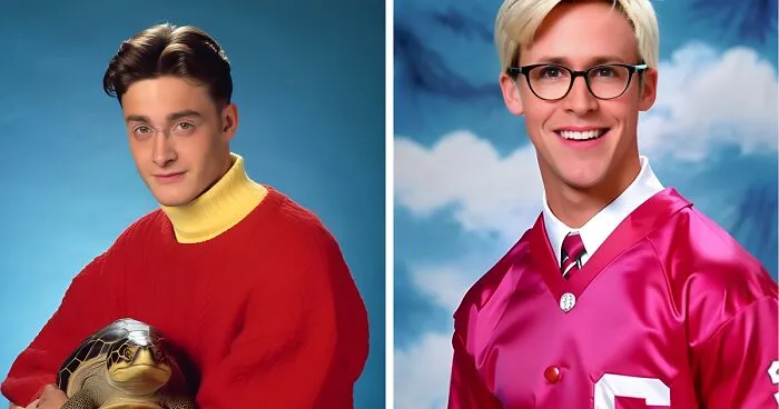 Yearbook Photo Trend Takes Fantasy Characters Back To School (22 Pics)