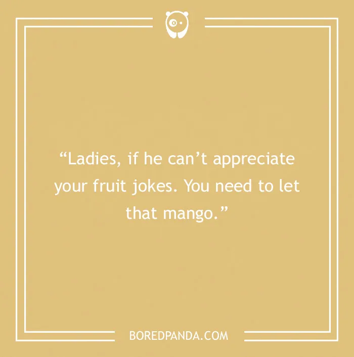 Fruit joke about mango 
