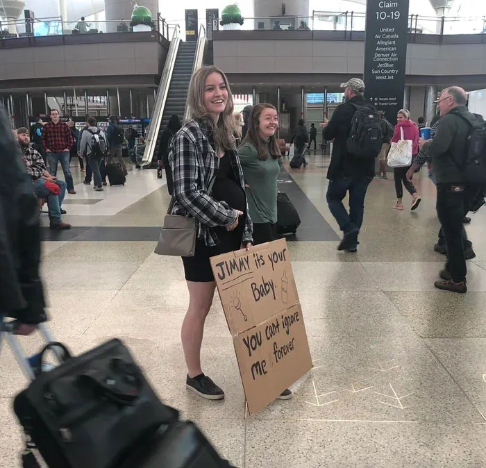 At The Airport Waiting To Embarrass Jimmy