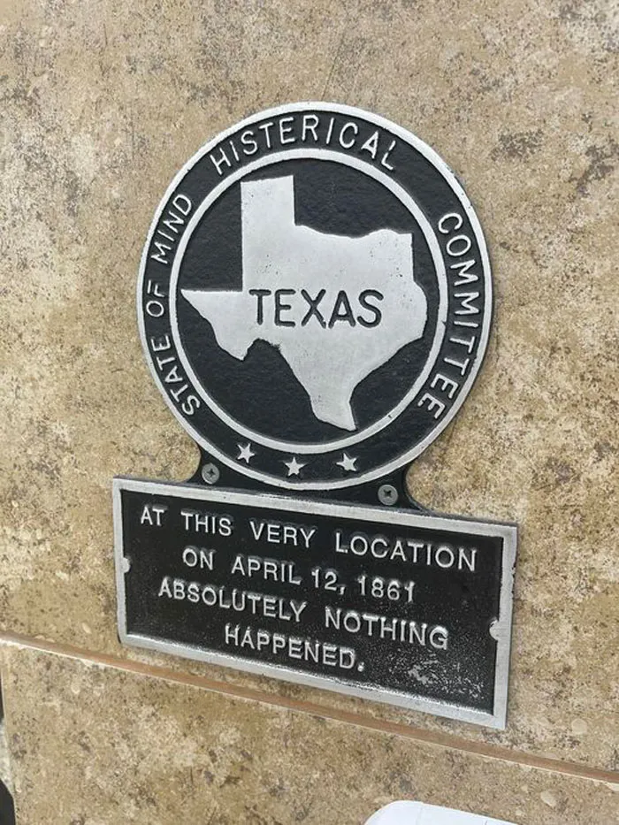 En este lugar, el  12 de abril de 1861 no pasó absolutamente nada