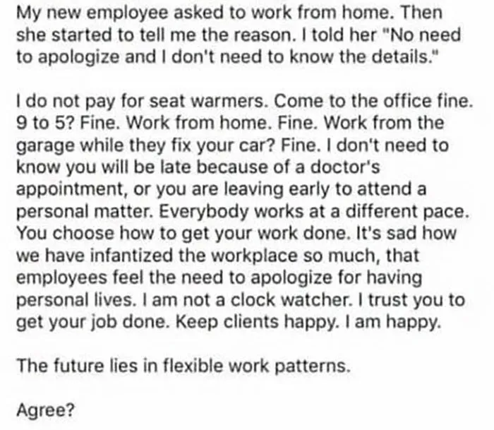 A Boss Who Understands
