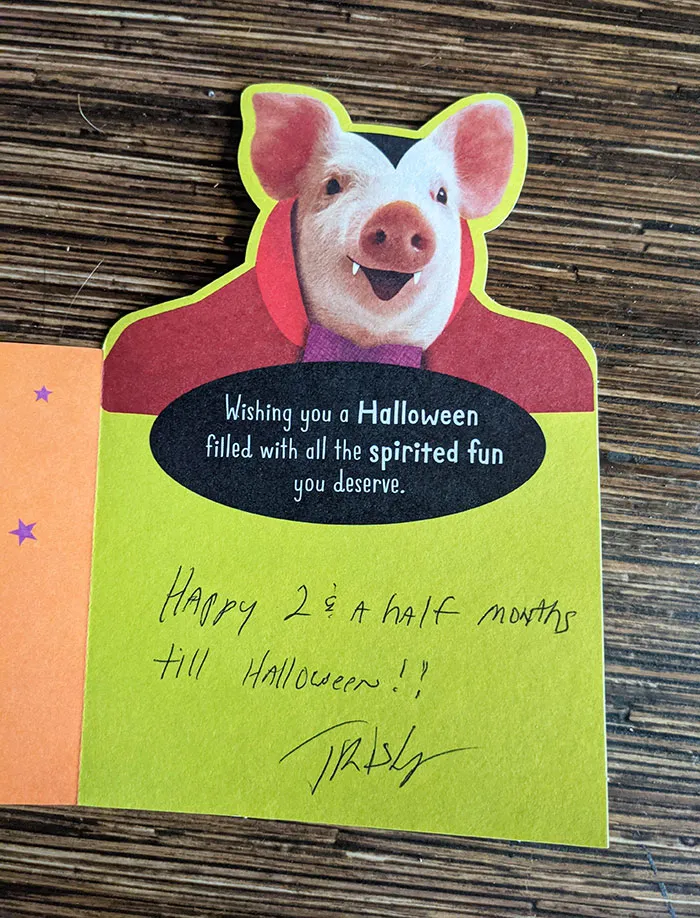 My Boss Gave Me This The Other Day. She Knows How I Feel About Halloween