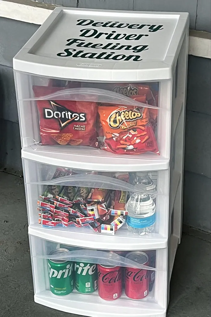 My Boss Is A Gem And Leaves Snacks And Drinks For Delivery Drivers
