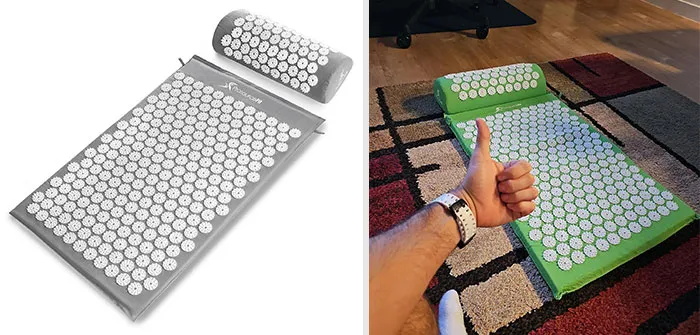 Acupressure Mat And Pillow Set: Expertly designed to alleviate muscle tension, boost energy and circulation, perfect for those home workouts or stress-relief sessions after a long day at the office.
