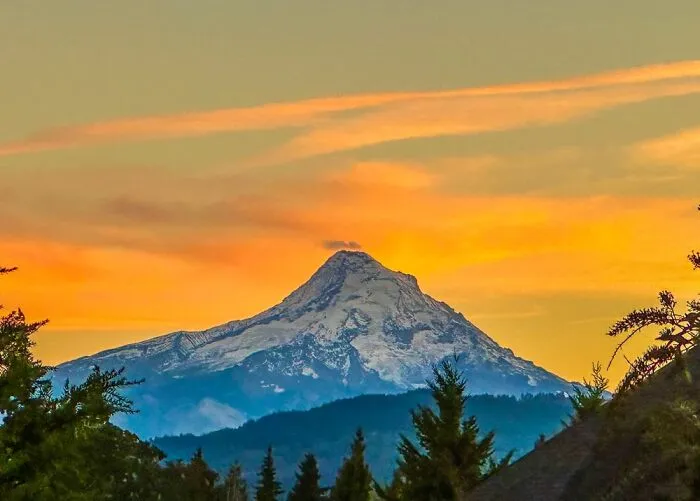 View From My House At Sunset