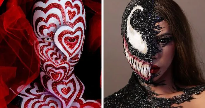 This Makeup Artist Can Turn Herself Into Any Creature, Here Are 35 Of Her Impressive Makeovers