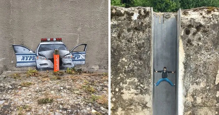 20 Works Of Street Graffiti That Interacts With Its Surroundings By This Artist (New Pics)