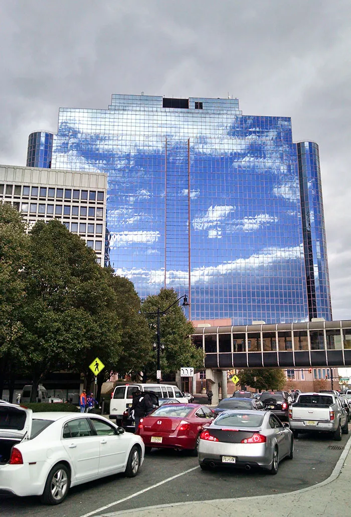 Once In A Lifetime Shot. Sunny Reflection In A Stormy Sky