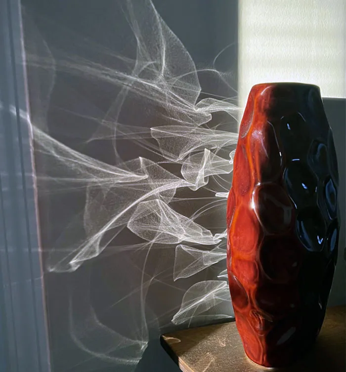 Los reflejos parecen humo