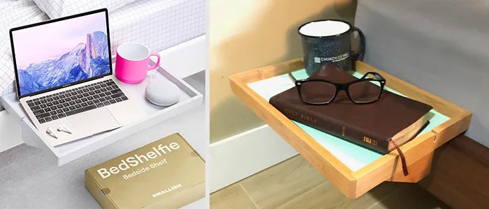 A Bed Shelf Perfect For Anyone Who Likes To Read Or Enjoy A Cup Of Tea As They Wind Down For Bed. Now You Can, In The Tidiest Way Possible!