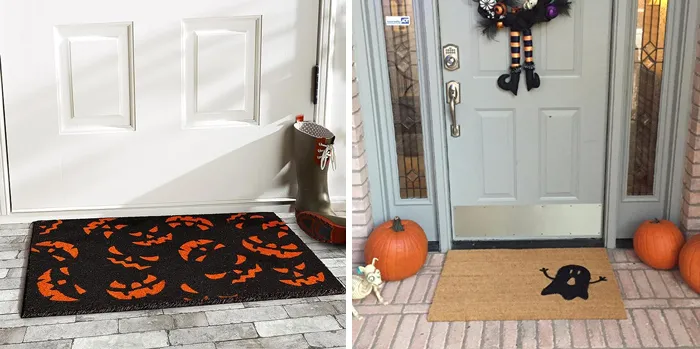 Calloway Mills Halloween Doormat: Step into the Halloween spirit with a spooky and stylish welcome mat, available in various options, that scrapes shoes clean and adds a festive touch to your home's entrance.