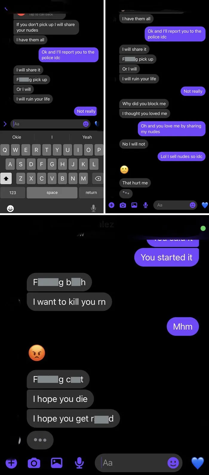 This Is My Ex From A Few Years Ago. He Claims That He Loves Me And Then Does This