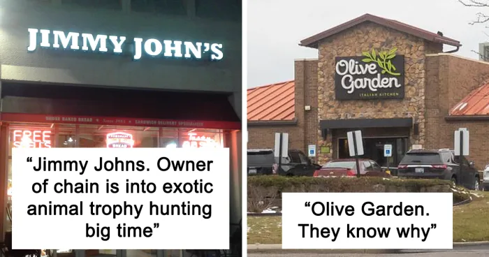 "What Restaurants Do You Refuse To Go To And Why?" (30 Answers)
