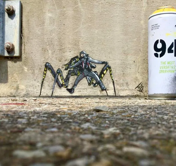20 Works Of Street Graffiti That Interacts With Its Surroundings By This Artist (New Pics)
