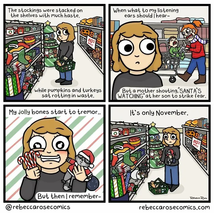 26 Cute Comics About Daily Life With 4 Cats And A Boyfriend, By Rebecca Rose Comics (New Pics)