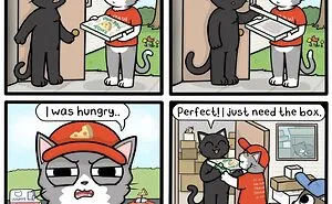 26 Cute Comics About Daily Life With 4 Cats And A Boyfriend, By Rebecca Rose Comics (New Pics)