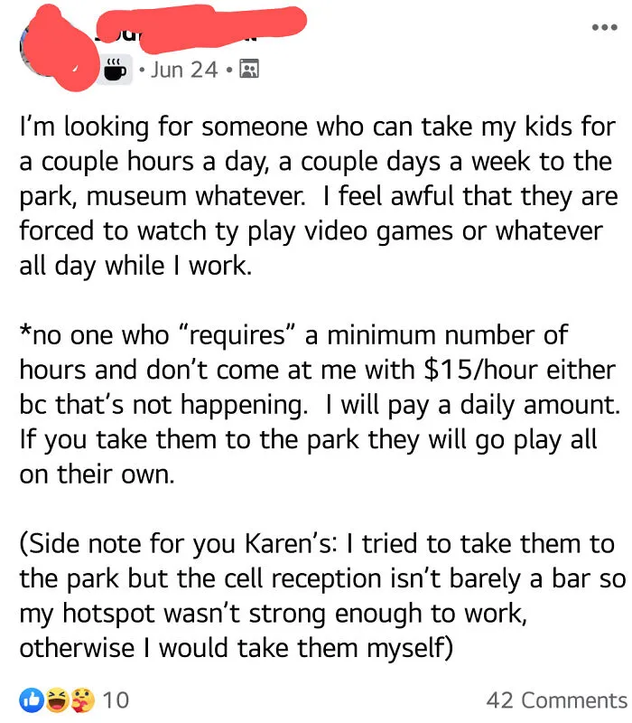 I Could Do An Entire Series On Just This One Woman's Posts In Our Local Group