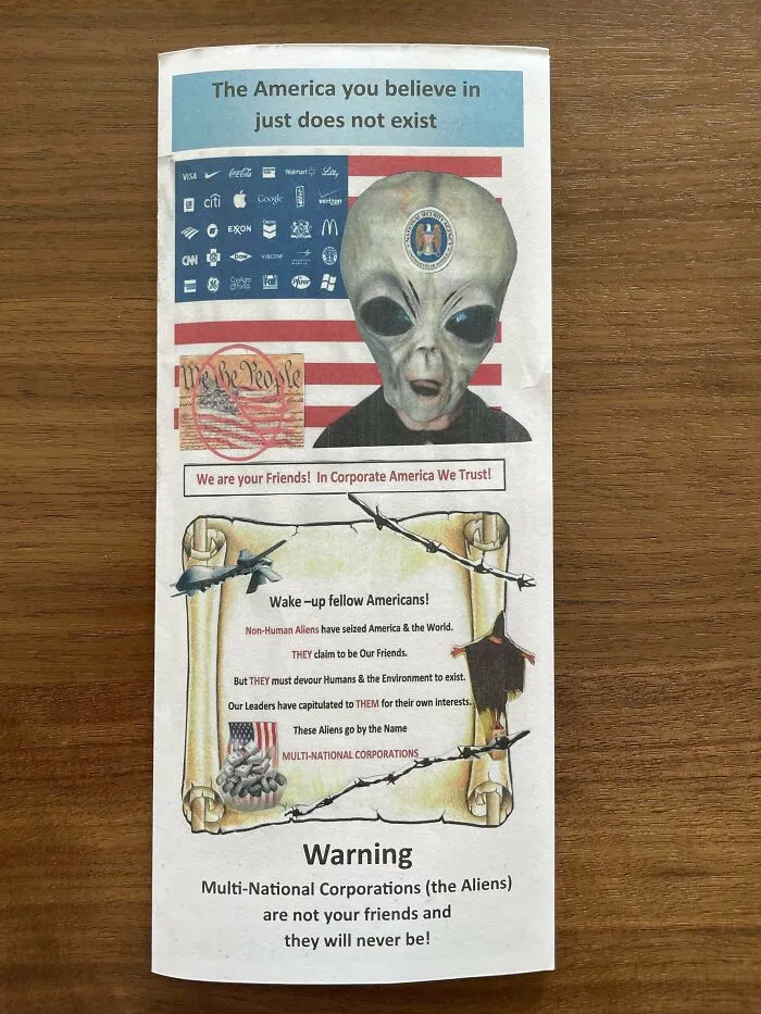 Someone Left This Pamphlet On My Doorstep