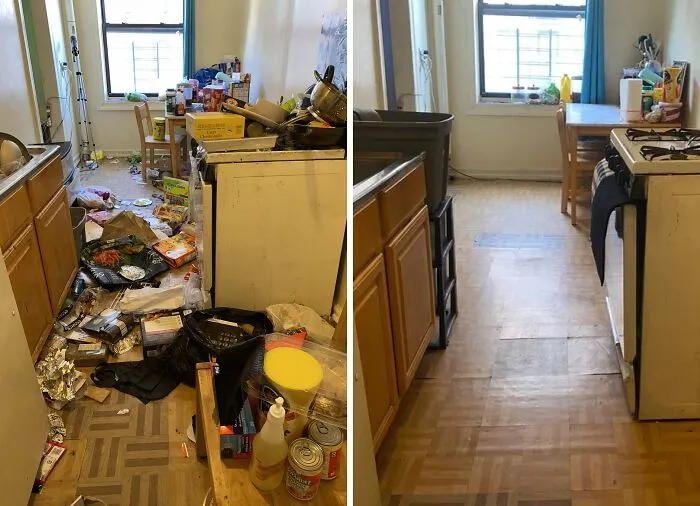 Ayer limpié la cocina de una joven madre soltera, no tiene ninguna ayuda y solo intenta ser buena madre