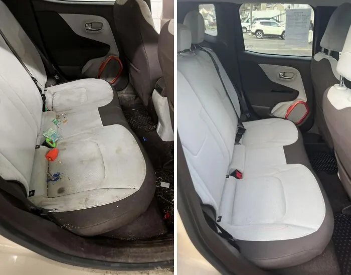 Limpio coches, antes y después