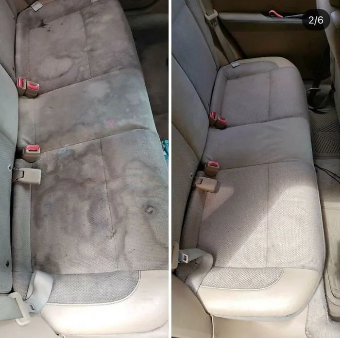 Limpiar este coche por dentro fue muy duro