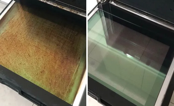 La puerta del horno, antes y después