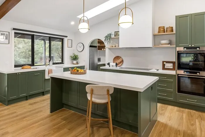 Dark Olive Green Elegance In The Kitchen