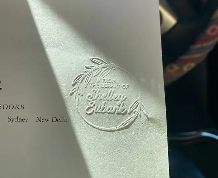 Custom Personalized From The Library Of Book Belongs To Ex Libris: A chic gift for bibliophiles seeking to enhance their book collections with a trendy, noteworthy statement piece.