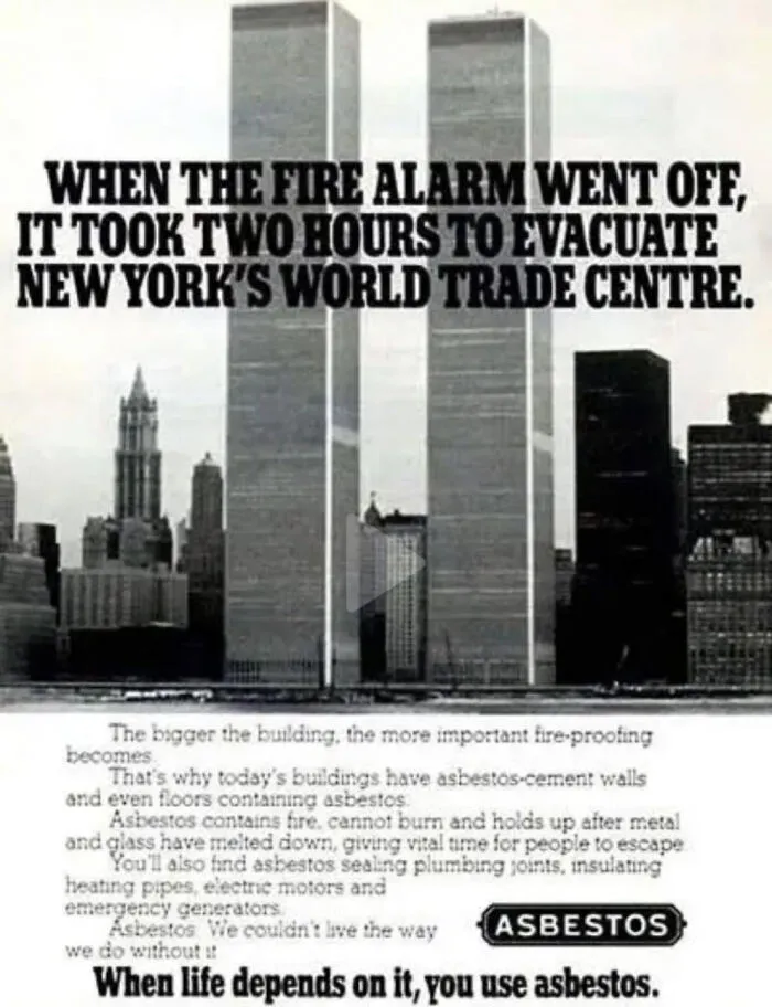 Asbestos Ad, 1970s