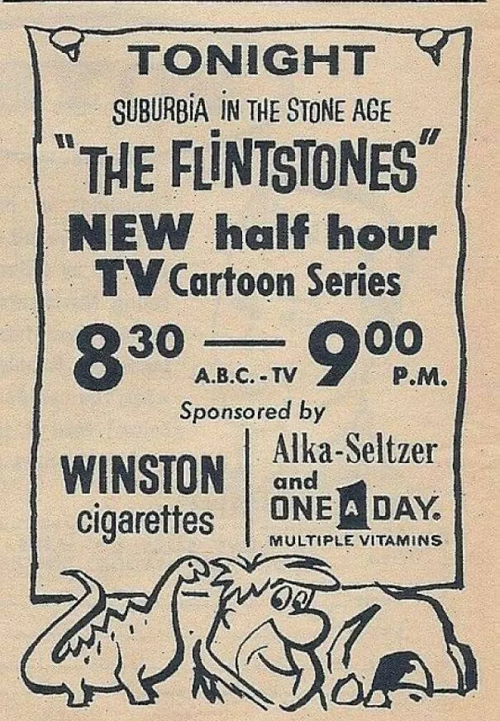 1960 Flintstones Advertising Sponsored By Winston