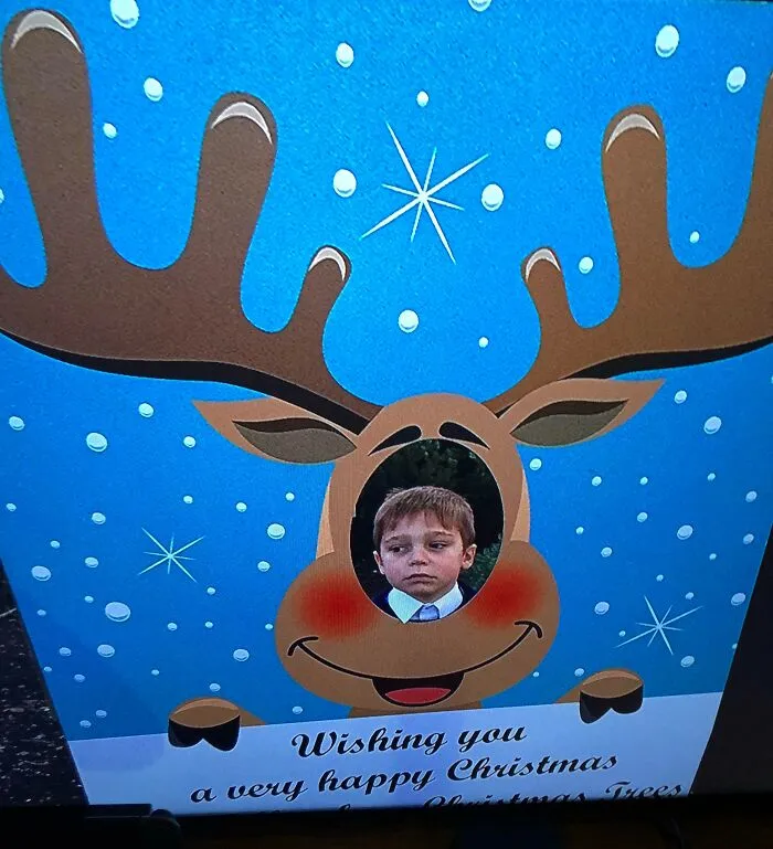 Why Does This Reindeer Have 2 Smiles?