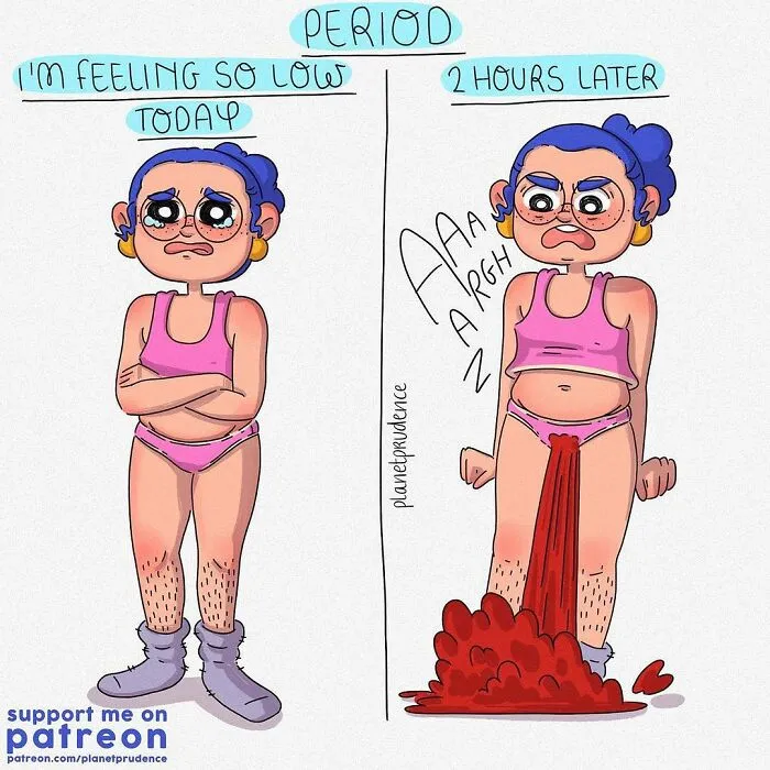 30 New Comics By "Planet Prudence" Showing What Being A Woman Is Like