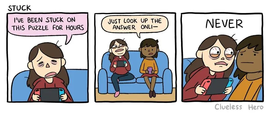 Gamer Humor: 35 Comics About A “Clueless Hero” Created By These Two Artists (New Pics)