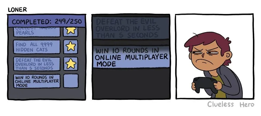 Gamer Humor: 35 Comics About A “Clueless Hero” Created By These Two Artists (New Pics)