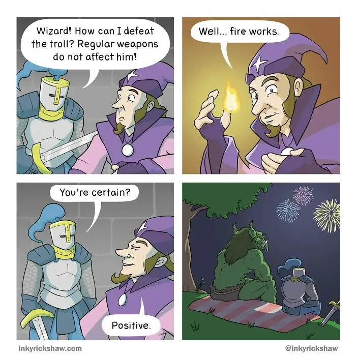 50 New Comics With Unexpected Endings That Are Hard Not To Laugh At, By Ricky Hawkins