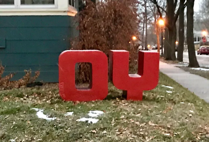 Either Someone Stole The "J" Or My Jewish Neighbors Have A Sense Of Humor