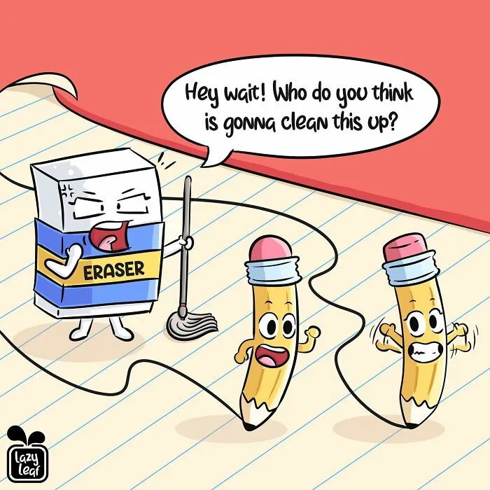 'Lazy Leaf Comics': 29 New Comics Featuring Animals, Planets, And Other Objects