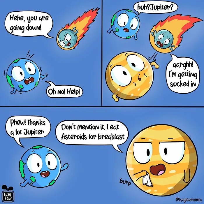 'Lazy Leaf Comics': 29 New Comics Featuring Animals, Planets, And Other Objects